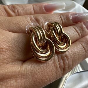 Zara Gold-Tone Hoop Earrings